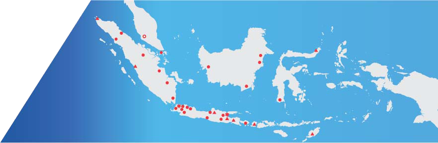 Map distribusi Ekadharma di Indonesia